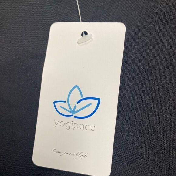 YOGIPACE Skinny Dress Yoga Work & Workout Pants,‎ Size Large P Black Inseam 28” - Picture 6 of 8